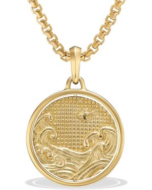 David Yurman 18Kt Water And Fire Duality Amulet (30Mm) - Metallic