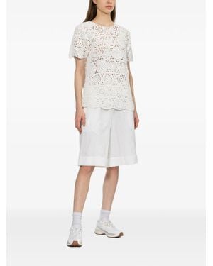 Comme des Garçons Crochet Top - White