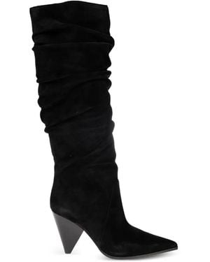 MICHAEL Michael Kors Jayla Suede Slouchy Boots - Black