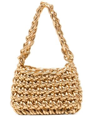 Maria Calderara Borsa Tote Con Catena - Metallizzato