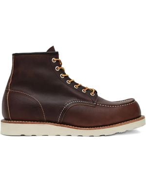 Red Wing Bottines Vernies À Lacets - Marron