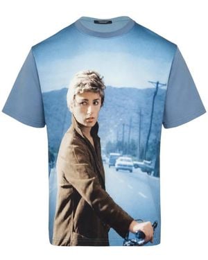 Undercover T-Shirt Cindy Sherman À Imprimé Graphique - Blue