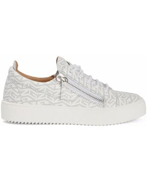 Giuseppe Zanotti Frankie モノグラム スニーカー - ホワイト