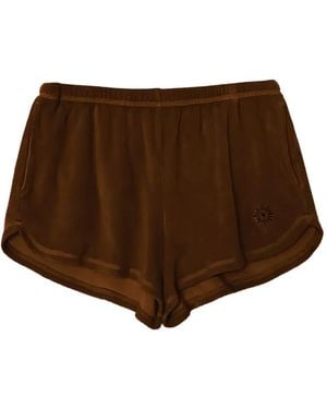 Xirena Hub Terry-Cloth Shorts - Brown
