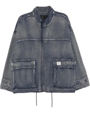 FIVE CM Quilted Denim Jacket - Blue