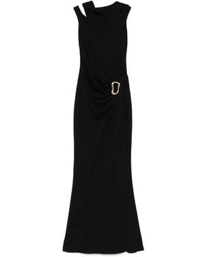 MOOS STUDIO Cut Out-Detail Maxi Dress - Black