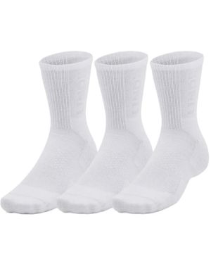 Under Armour Cushioned Mid-Calf Socks (Pack-Of-Three) - White