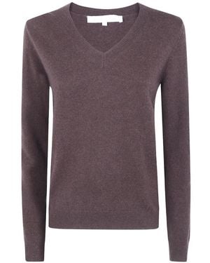ABSOLUT CASHMERE V-Neck Cashmere Jumper - Purple