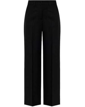 Moncler Logo-Patch Straight-Leg Pants - Black