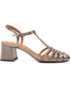 Chie Mihara Mustel Cage Sandals - Natural