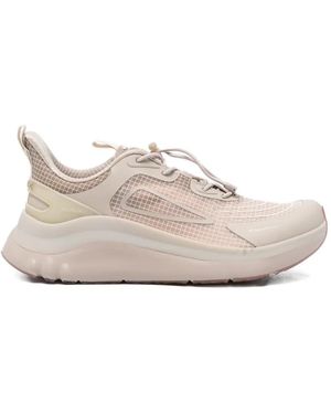 BBACK Mesh-Panelled Toggle-Fastening Sneakers - White