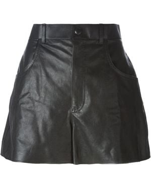 Saint Laurent フレア ショートパンツ - ブラック