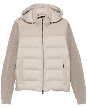 Moorer Chaqueta Allori Acolchada Con Capucha - Neutro