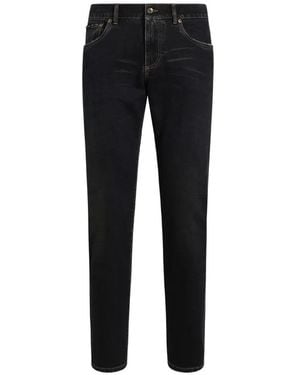 Dolce & Gabbana Denim Trousers - Black