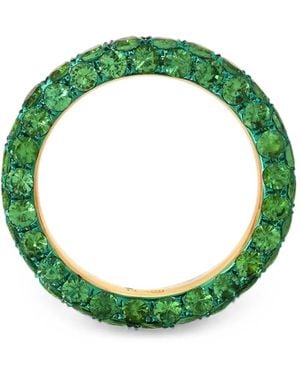 Graziela Three-Sided Tsavorite Ring - Green