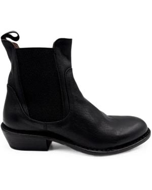 Fiorentini + Baker Elasticated Leather Boots - Black