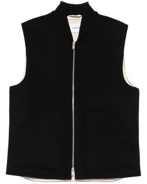Lardini ジップ ジレ - ブラック