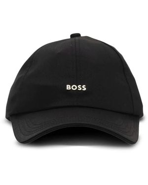 BOSS Logo cotton cap - Negro