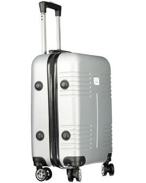Laura Biagiotti Four-Wheel Ribbed-Detail Cabin Bag - White