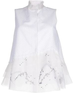 Shiatzy Chen Renascent Collection Button-Up Vest - White