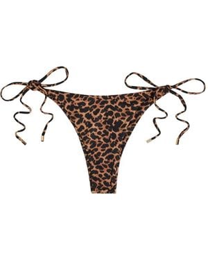 Away That Day Catania Bikinihöschen Mit Leopardenprint - Braun