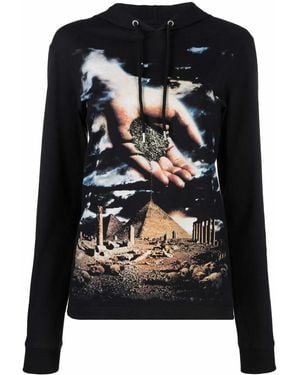 Rabanne X Kimura Tsunehisa Graphic-Print Hoodie - Black