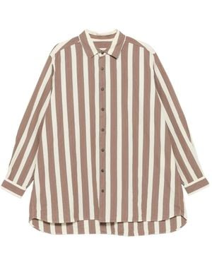 Casey Casey Striped Cotton Shirt - Natural