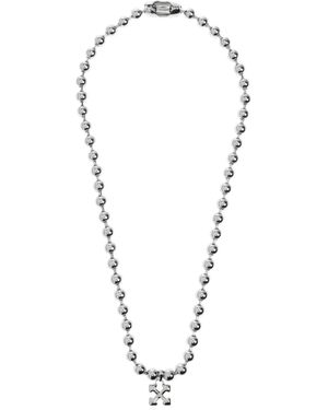 Off-White c/o Virgil Abloh Arrows-Motif Ball-Chain Necklace - Blue