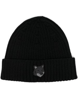 Maison Kitsuné Bold Fox ビーニー - ブラック