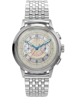 Timex Marlin Neo Classic Chronograph 40Mm Watch - Grey