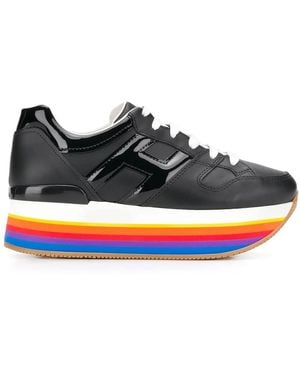 Hogan Rainbow Platform Black Trainers