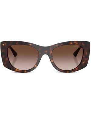Jimmy Choo Tortoiseshell-Effect Cat-Eye Sunglasses - Brown