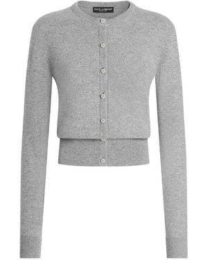 Dolce & Gabbana Cashmere Cardigan - Gray