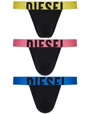 DIESEL Three-Pack Jockstrap 'Fritz-D-Pop' - Black