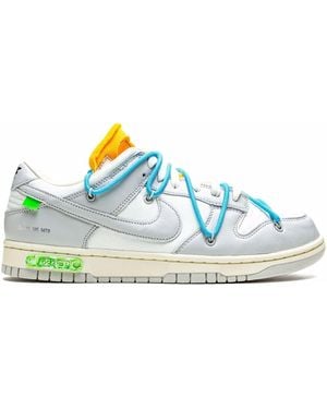 NIKE X OFF-WHITE Dunk Low "Lot 02" Trainers - Blue