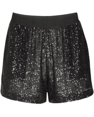 In the mood for love Cash Sequin-Embellished Shorts - Black