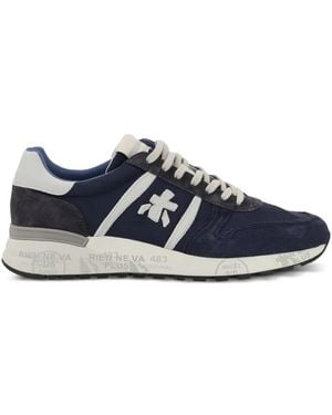 Premiata Leather Trainers - Blue