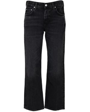 Citizens of Humanity Faye Straight-Leg Jeans - Black