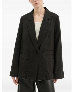 Annette Görtz Ausgefranste Gita Jacke - Schwarz