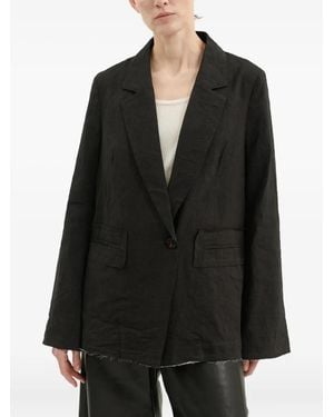 Annette Görtz Chaqueta Gita deshilachada - Negro