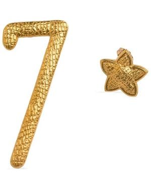 Natia X Lako Number 7 Earrings - Metallic