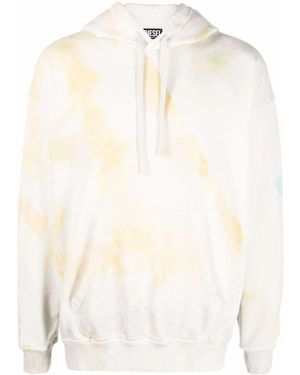 DIESEL Tie-Dye Pullover Hoodie - White