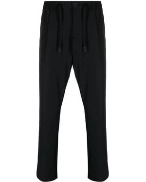 Herno Drawstring-Waist Slim-Cut Trousers - Black