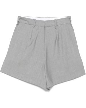 Racil Tailored Wool Shorts - Grey