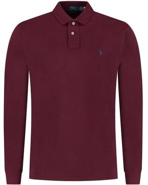 Polo Ralph Lauren Long-Sleeve Polo Shirt - Red