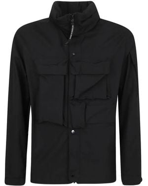 C.P. Company Metropolis Series Hyst Foldable Hood Jacket - Black
