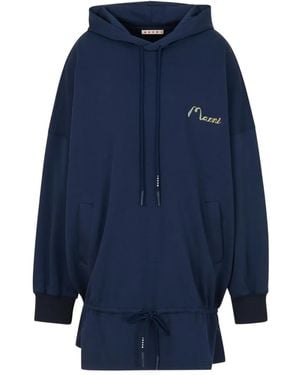 Marni Drawstring Mini Dress - Blue