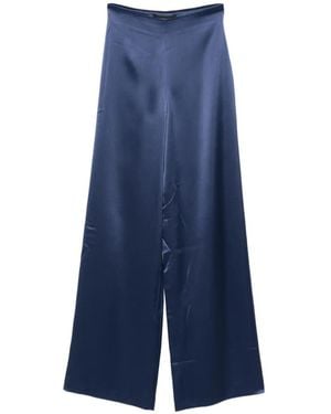 Sophie et Voila High-Waisted Wide-Leg Pants - Blue