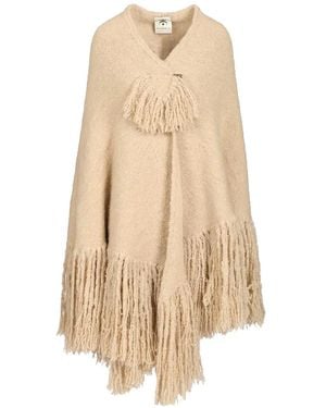 Chiara Is Manta Fringed-Trim Shawl - Natural