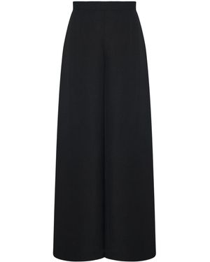 Rosetta Getty High-Waist Wide-Leg Trousers - Black